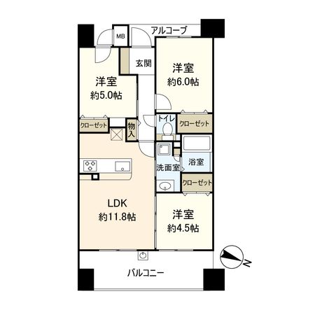 ネバーランド門真デュオパークス 間取図(平面図) 間取図(平面図)