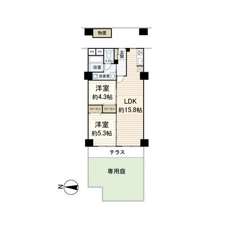 クローバーハイツ森小路1号棟 間取図(平面図) 間取図(平面図)