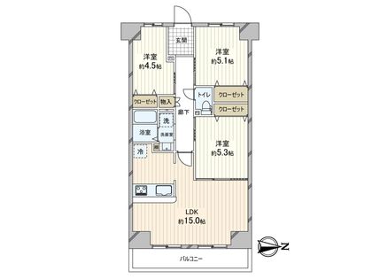インテリジェントシティ 間取図(平面図)