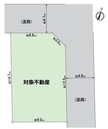 春日井市六軒屋町字中山 区画図 春日井市六軒屋町字中山 区画図