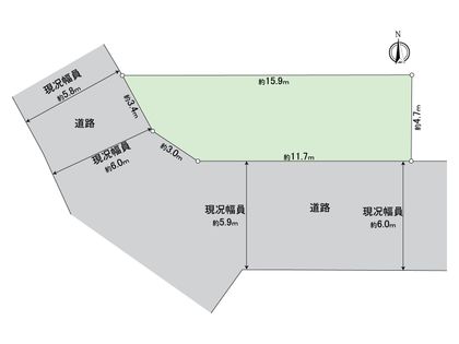 春日井市町屋町1丁目 区画図