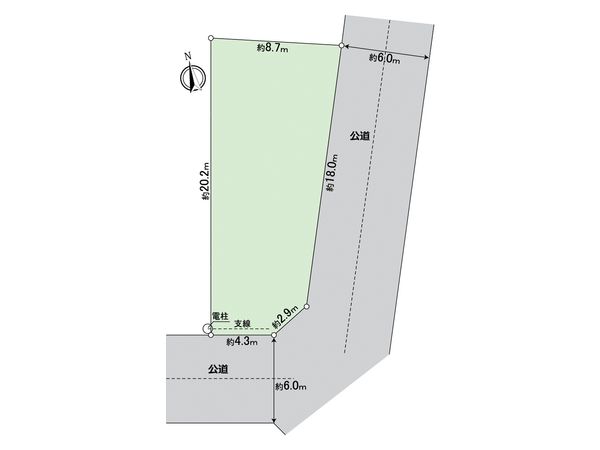 春日井市白山町6丁目 3号地 区画図 春日井市白山町6丁目 3号地 区画図
