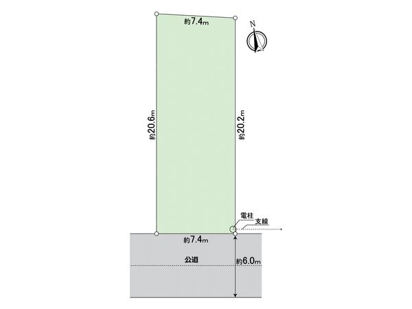 春日井市白山町6丁目 2号地 区画図 春日井市白山町6丁目 2号地 区画図