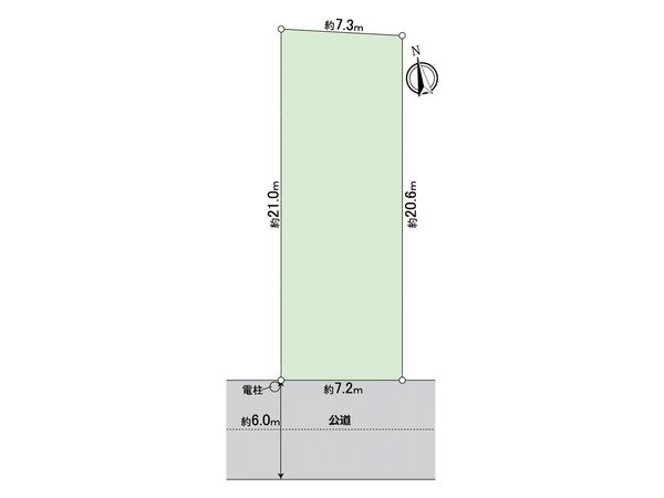 春日井市白山町6丁目 1号地 区画図 春日井市白山町6丁目 1号地 区画図