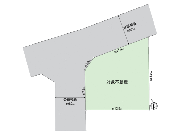 小牧文津土地区画整理事業43街区 地形図