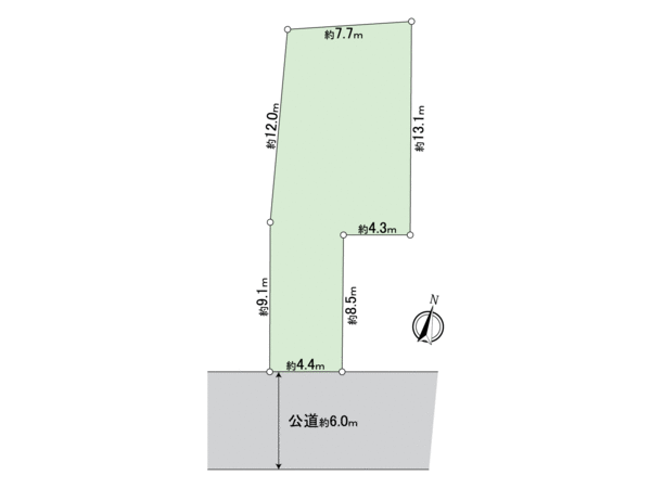 春日井市熊野町 地形図