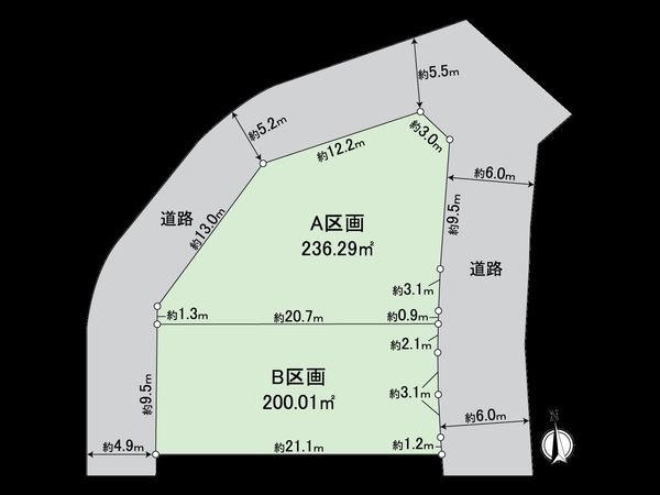 春日井市高森台5丁目 A区画 区画図 春日井市高森台5丁目 A区画 区画図