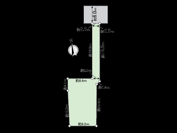 春日井市六軒屋町2丁目 区画図 春日井市六軒屋町2丁目 区画図