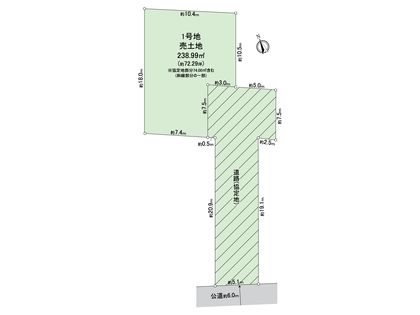 春日井市大留町6丁目 1区画 区画図