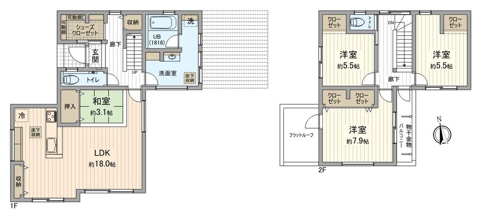 春日井市神屋町 間取図(平面図)