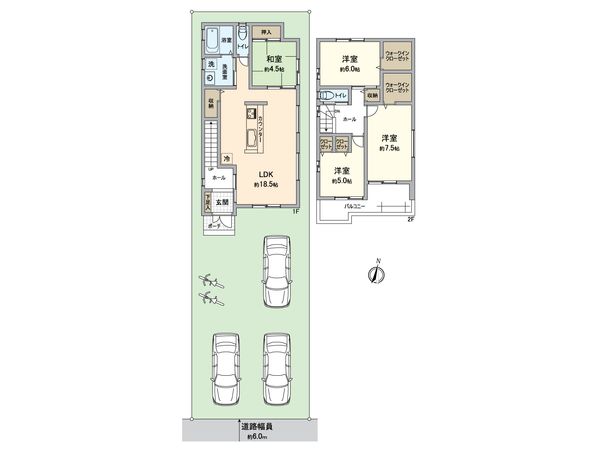 春日井市高山町3丁目 1号棟 間取図(平面図)
