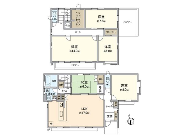 春日井市坂下町5丁目 間取図(平面図) 間取図(平面図)