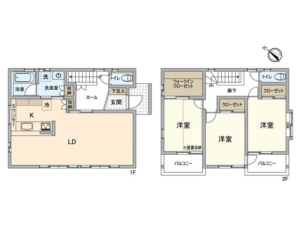 可児市桂ケ丘2丁目 間取図(平面図)