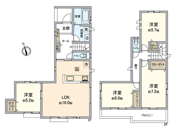小牧市久保一色南1丁目 間取図(平面図) 小牧市久保一色南1丁目 間取図(平面図)