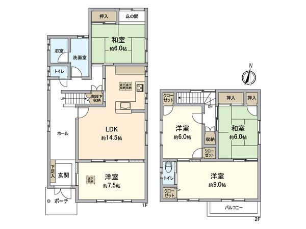 春日井市石尾台6丁目 間取図(平面図)