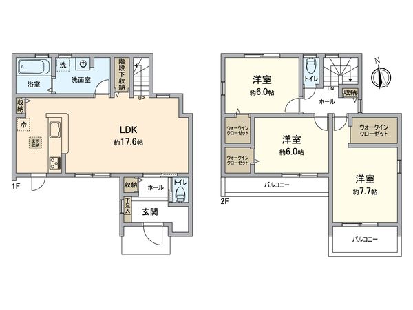 春日井市町屋町 3号棟 間取図(平面図)