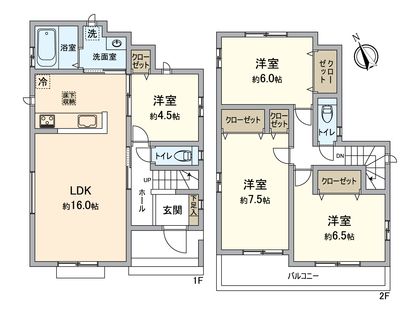 小牧市安田町 間取図(平面図)