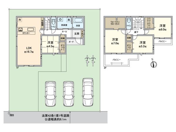 春日井市神屋町 間取図(平面図) 間取図(平面図)