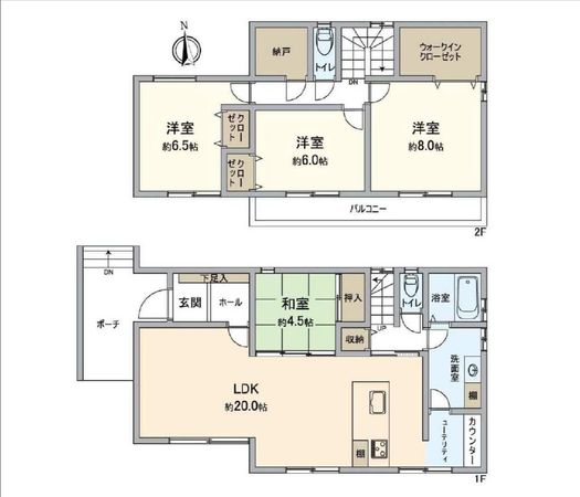 小牧市小松寺2丁目 間取図(平面図) 間取図(平面図)