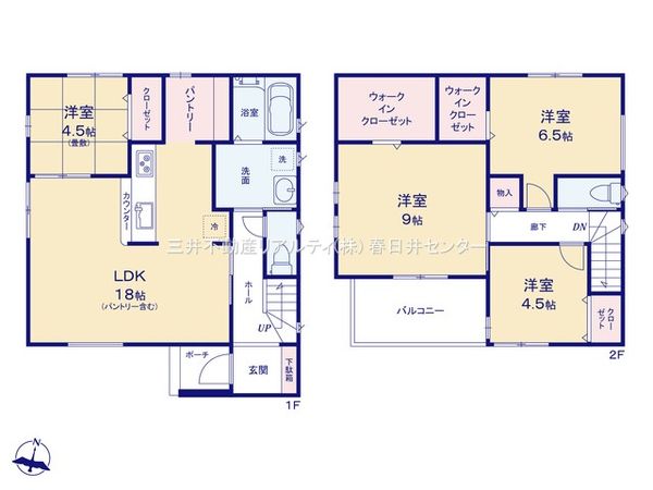 春日井市味美上ノ町 間取図(平面図) 春日井市味美上ノ町 間取図(平面図)