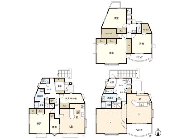春日井市東野町6丁目 間取図(平面図)