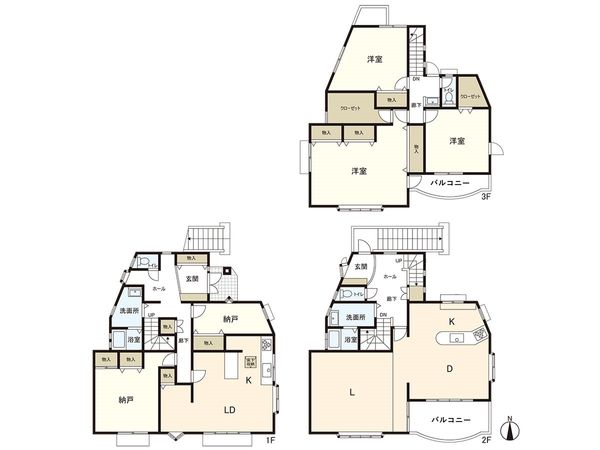 春日井市東野町6丁目 間取図(平面図) 春日井市東野町6丁目 間取図(平面図)