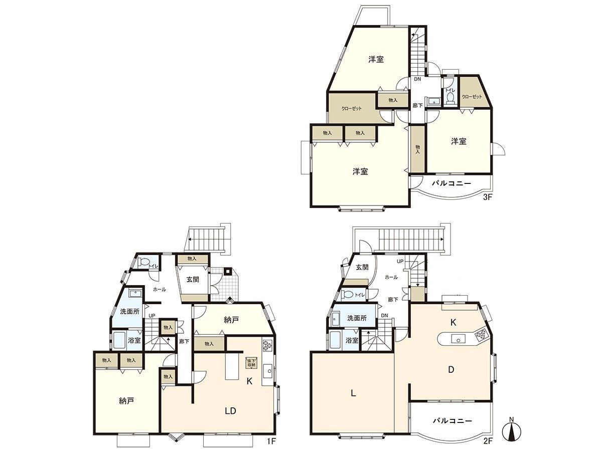 春日井市東野町6丁目 間取図(平面図) 間取図(平面図)