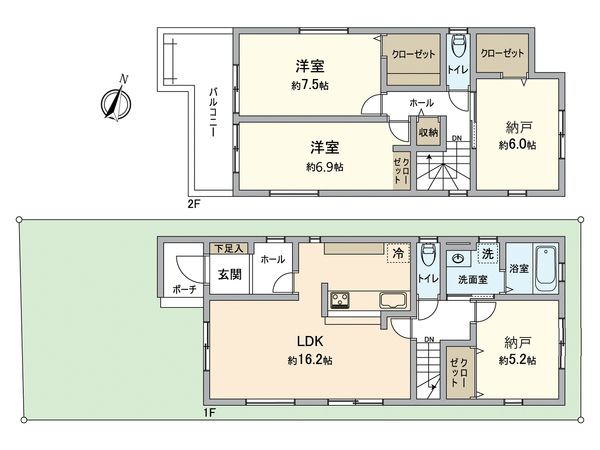 春日井市乙輪町1丁目 間取図(平面図)