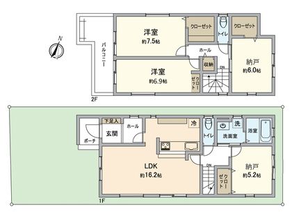 春日井市乙輪町1丁目 間取図(平面図)