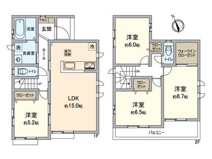 小牧市小松寺1丁目 間取図(平面図)