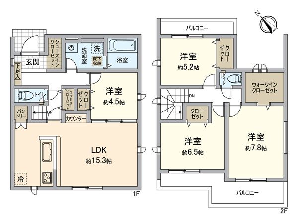 春日井市牛山町 間取図(平面図)