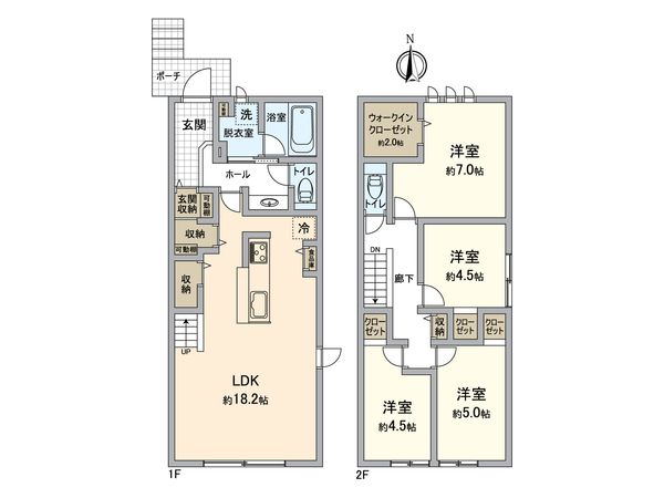 春日井市高蔵寺町北2丁目 間取図(平面図) 間取図(平面図)