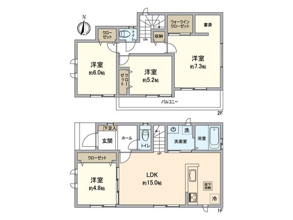 小牧市小牧1丁目 新築戸建 間取図(平面図)