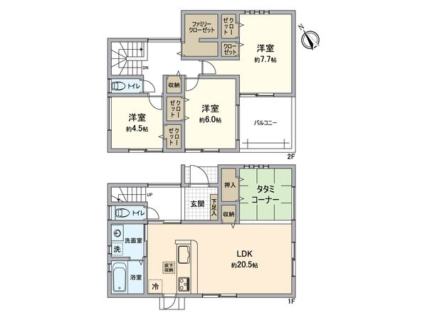 小牧市小木西3丁目 間取図(平面図)