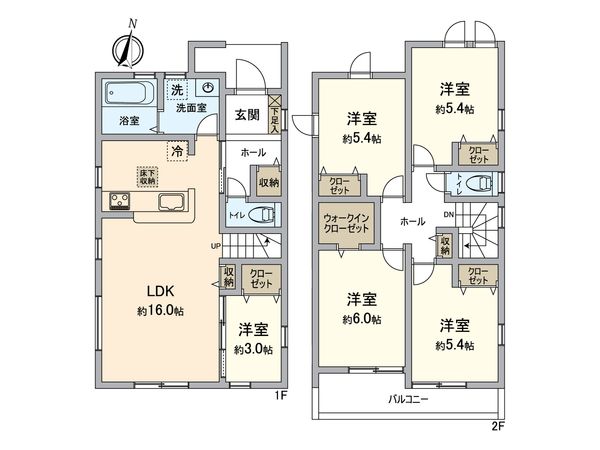 春日井市熊野町 3号棟 間取図(平面図) 春日井市熊野町 3号棟 間取図(平面図)