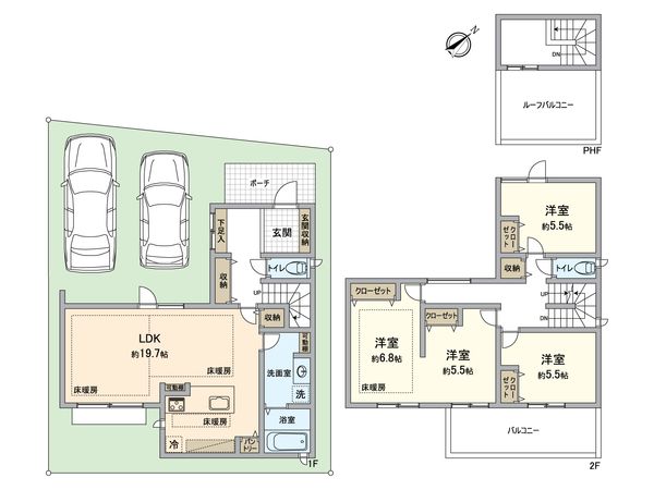 GーSTYLE落合公園西 間取図(平面図) 間取図(平面図)