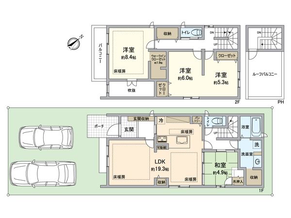 GーSTYLE落合公園西 間取図(平面図) 間取図(平面図)