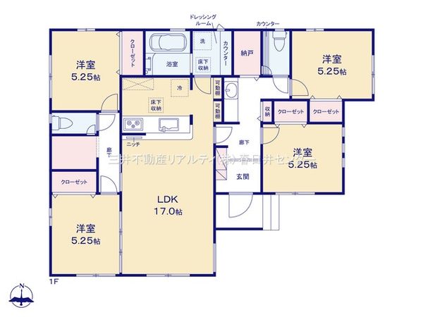 春日井市石尾台2丁目 間取図(平面図) 春日井市石尾台2丁目 間取図(平面図)