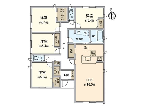 小牧市大字久保一色 1号棟 間取図(平面図) 小牧市大字久保一色 1号棟 間取図(平面図)