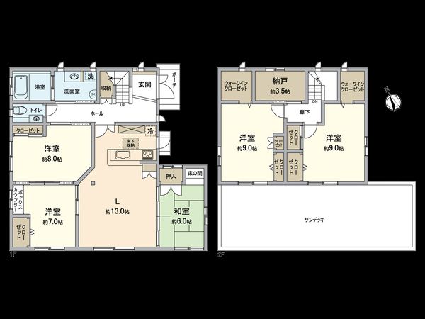 春日井市神屋町 間取図(平面図) 春日井市神屋町 間取図(平面図)
