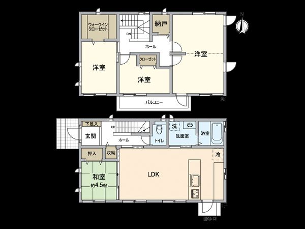 春日井市石尾台5丁目 間取図(平面図) 春日井市石尾台5丁目 間取図(平面図)