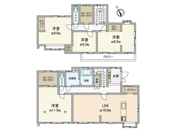 春日井市藤山台7丁目 間取図(平面図)