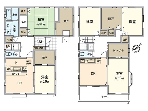 春日井市旭町4丁目 間取図(平面図)