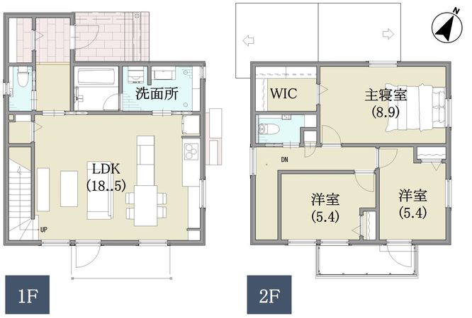 春日井市高森台6丁目 2号棟 間取図(平面図) 春日井市高森台6丁目 2号棟 間取図(平面図)