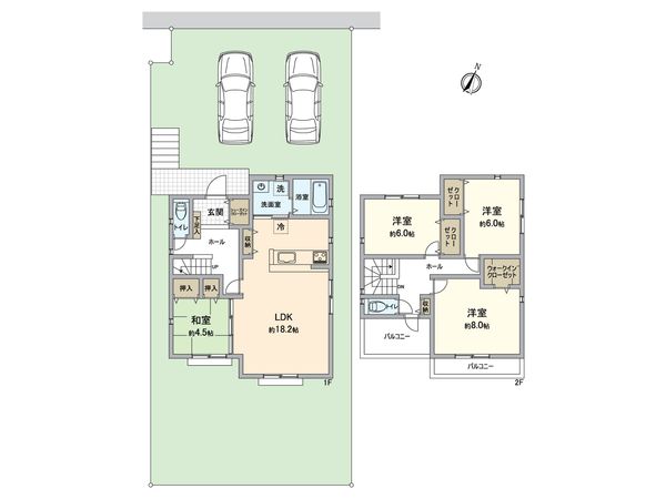 春日井市高森台4丁目 G号棟 間取図(平面図) 春日井市高森台4丁目 G号棟 間取図(平面図)