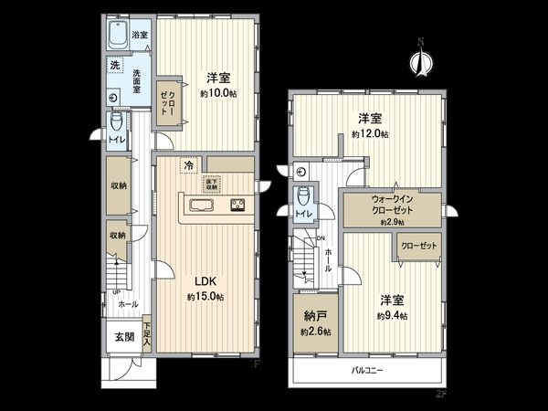春日井市白山町3丁目 間取図(平面図) 春日井市白山町3丁目 間取図(平面図)