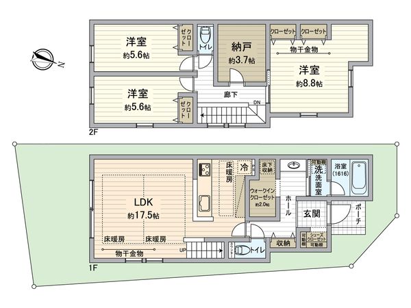 春日井市柏井町4丁目 間取図(平面図) 春日井市柏井町4丁目 間取図(平面図)