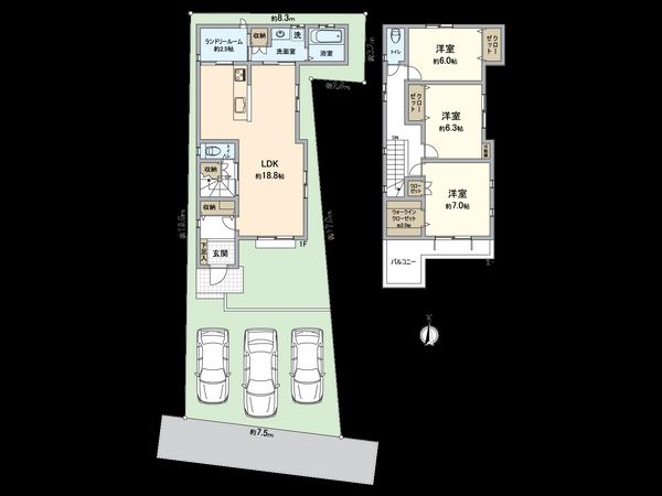 小牧市大字村中 間取図(平面図) 小牧市大字村中 間取図(平面図)