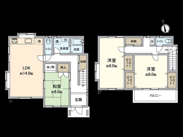 春日井市中新町1丁目 間取図(平面図) 春日井市中新町1丁目 間取図(平面図)