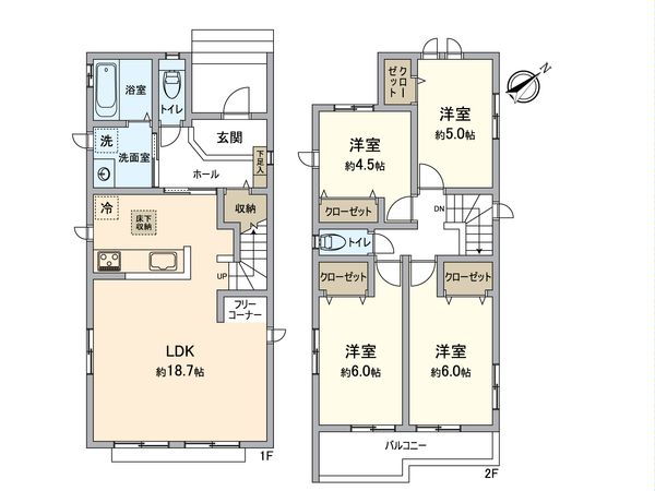 春日井市岩成台9丁目 間取図(平面図) 春日井市岩成台9丁目 間取図(平面図)